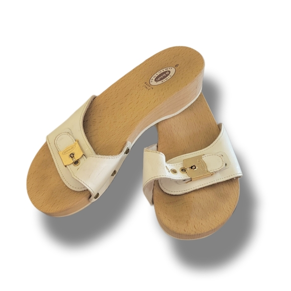 🌿Dr. Scholls Original Clog Sandals Women's Size 6 In White - Picture 9 of 10